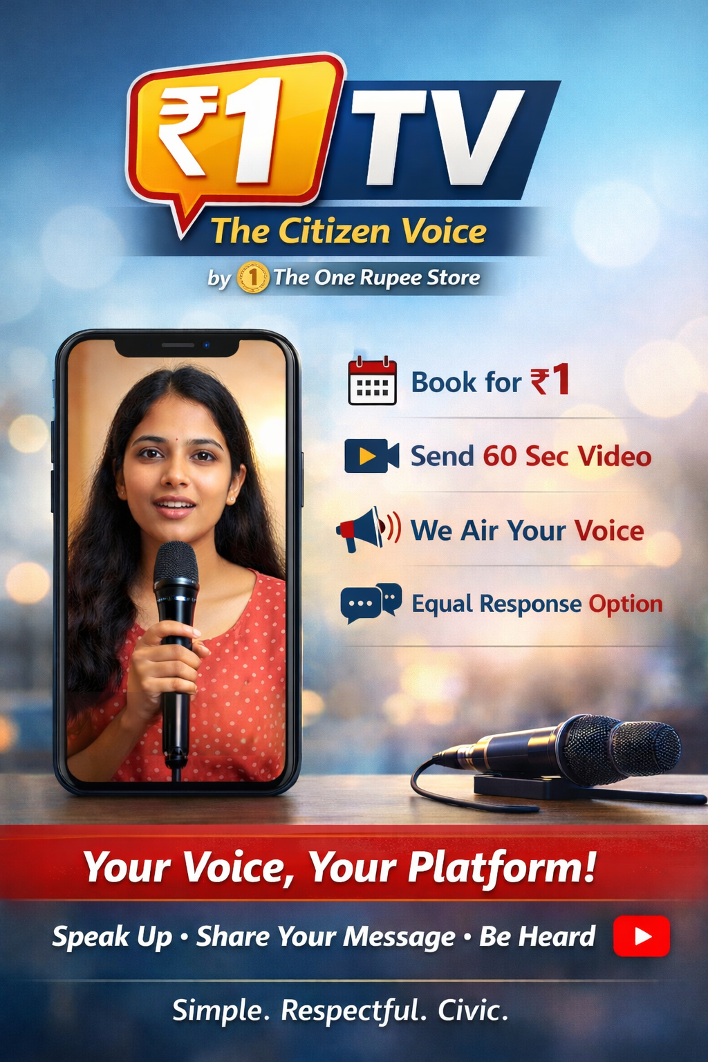 ₹1 TV - The Citizen Voice