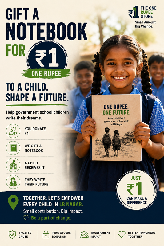 ₹1 Notebook - ఒక్క రూపాయి నోటుబుక్